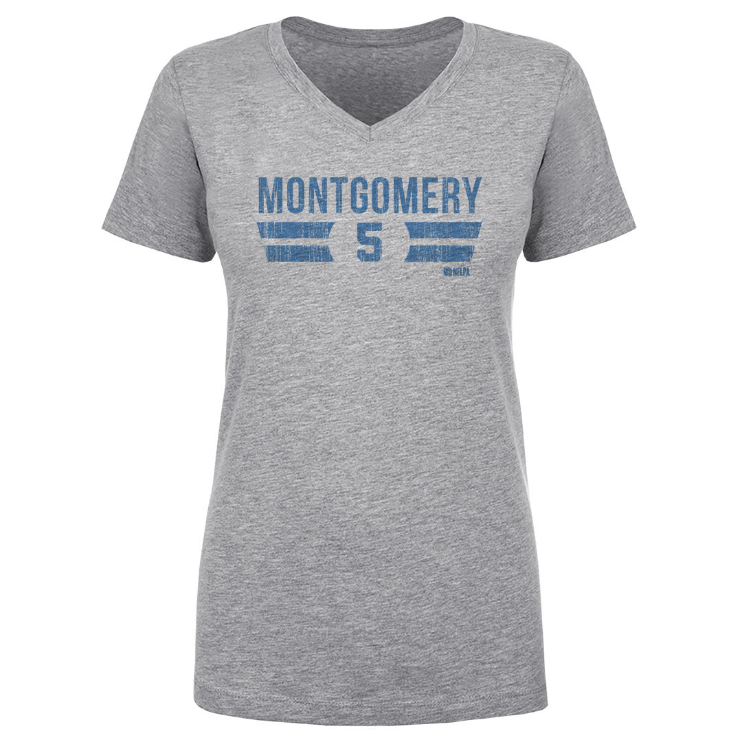 David Montgomery Women's V-Neck T-Shirt | 500 LEVEL