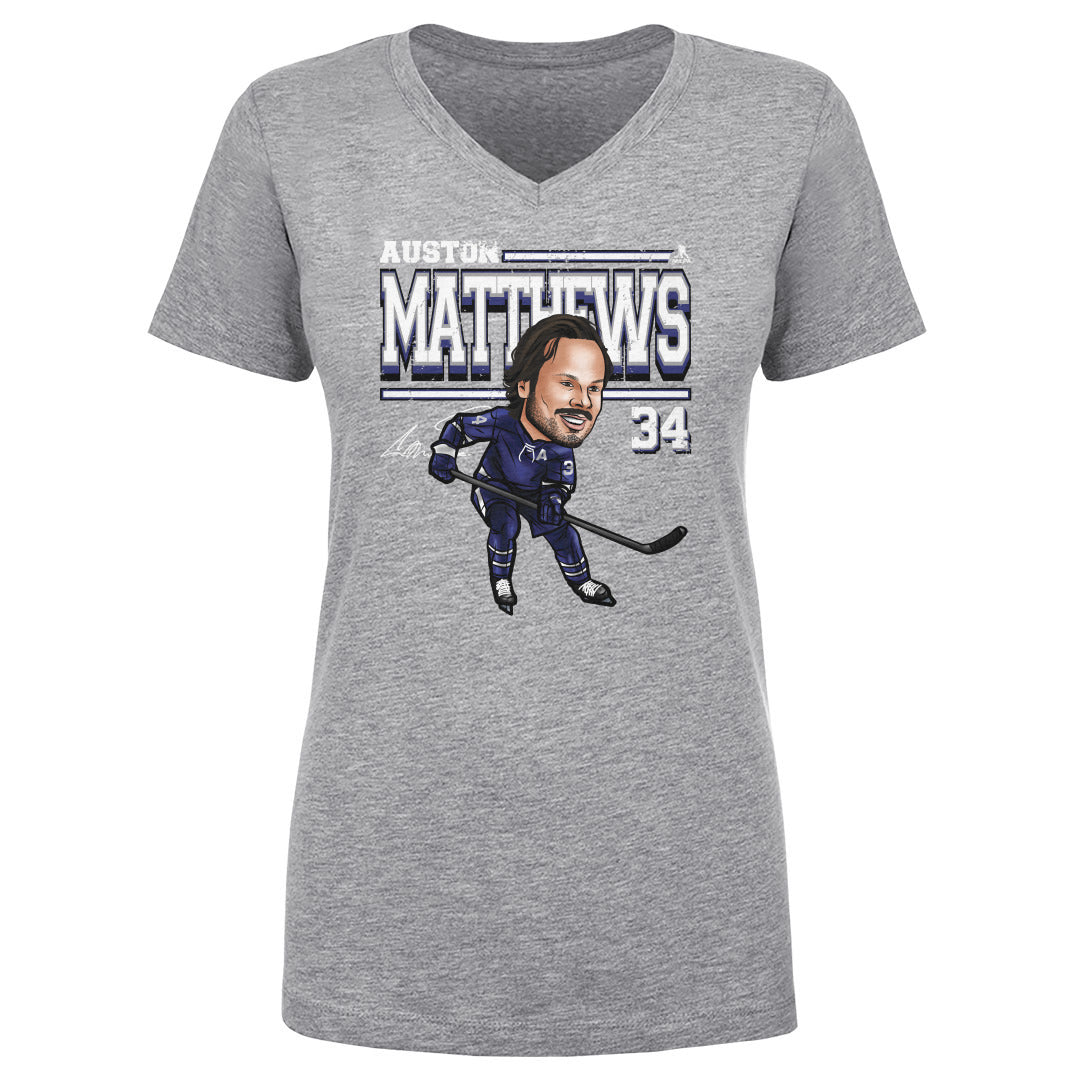 Auston Matthews Women's V-Neck T-Shirt | 500 LEVEL