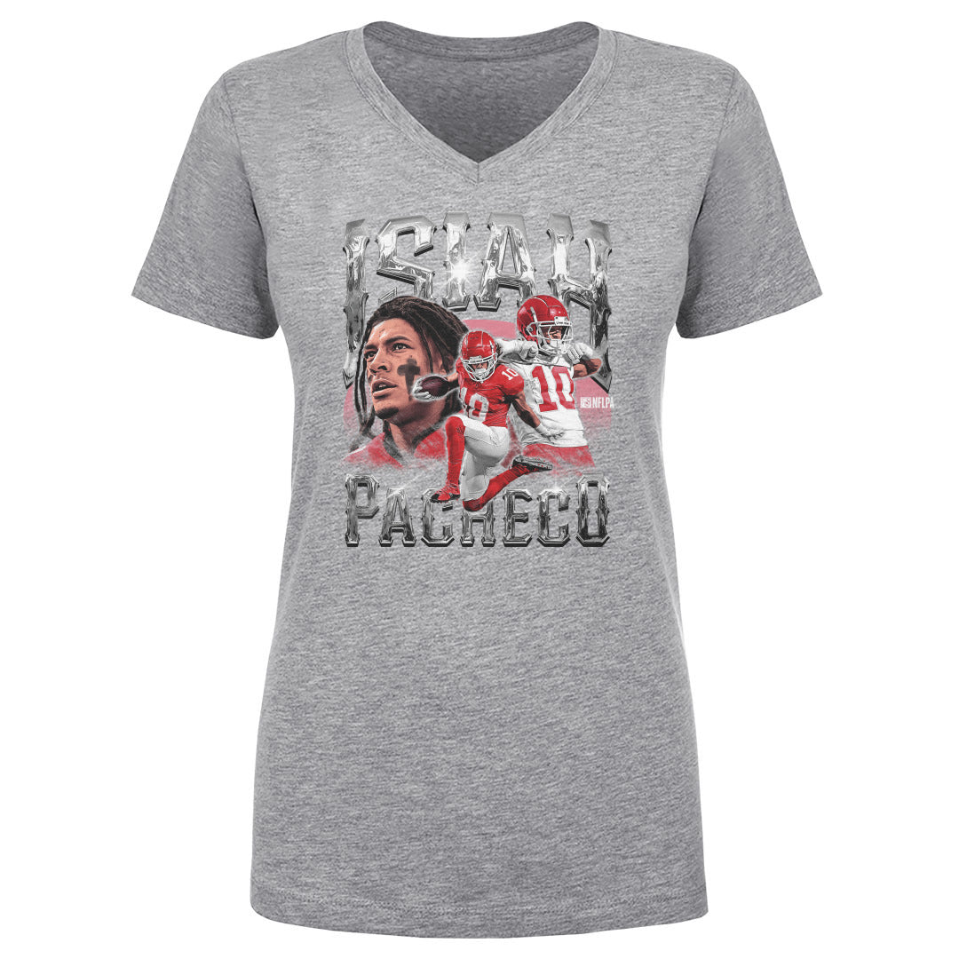 Isiah Pacheco Women's V-Neck T-Shirt | 500 LEVEL