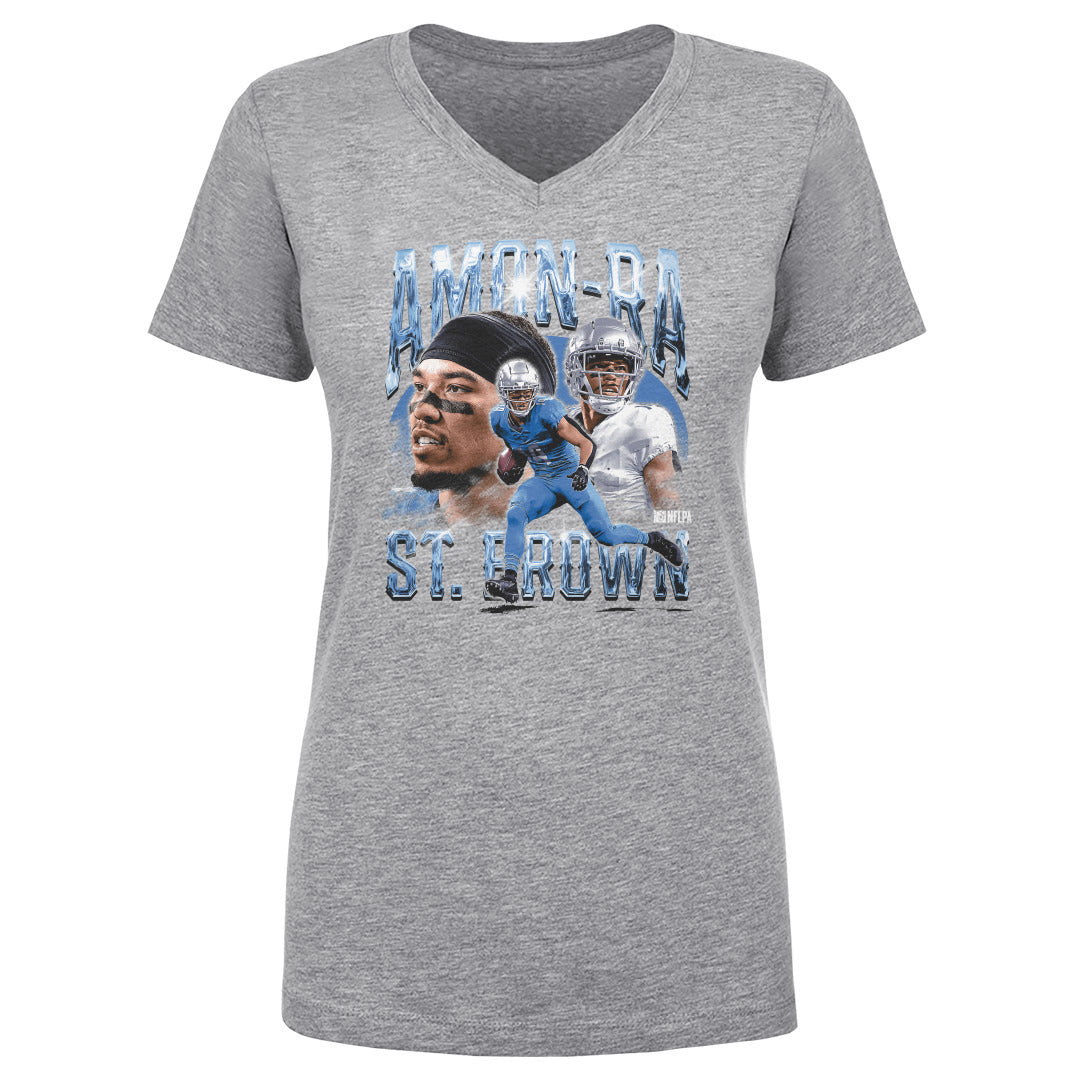 Amon-Ra St. Brown Women's V-Neck T-Shirt | 500 LEVEL