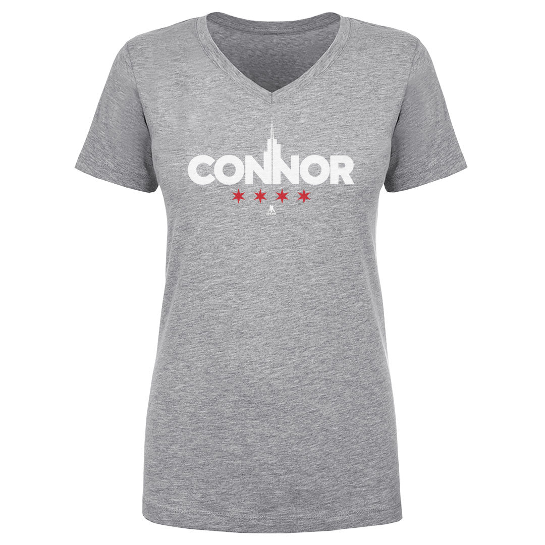 Connor Bedard Women's V-Neck T-Shirt | 500 LEVEL