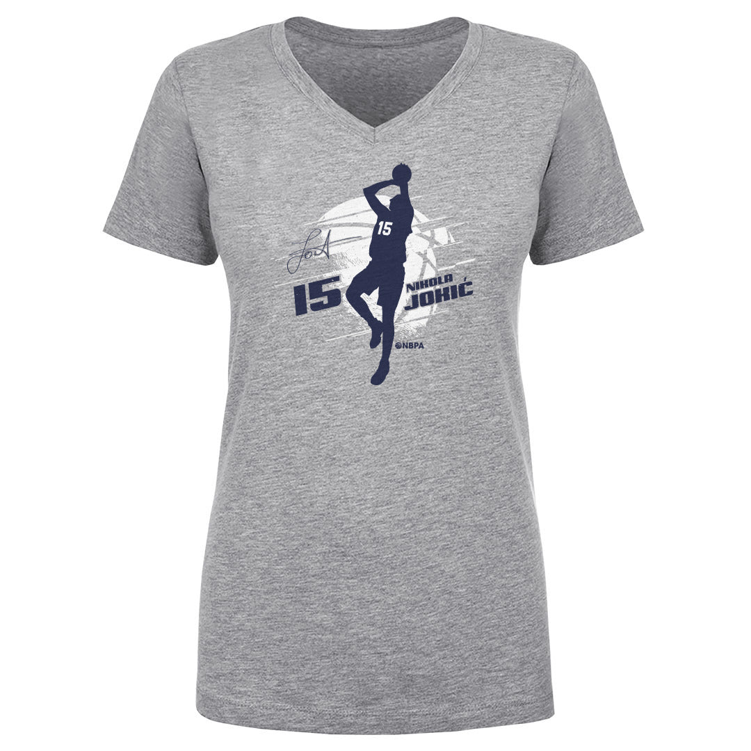 Nikola Jokic Women's V-Neck T-Shirt | 500 LEVEL