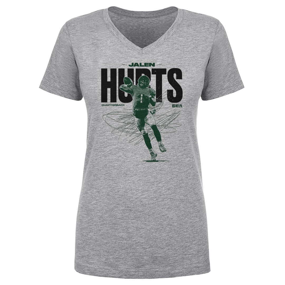 Jalen Hurts Women's V-Neck T-Shirt | 500 LEVEL