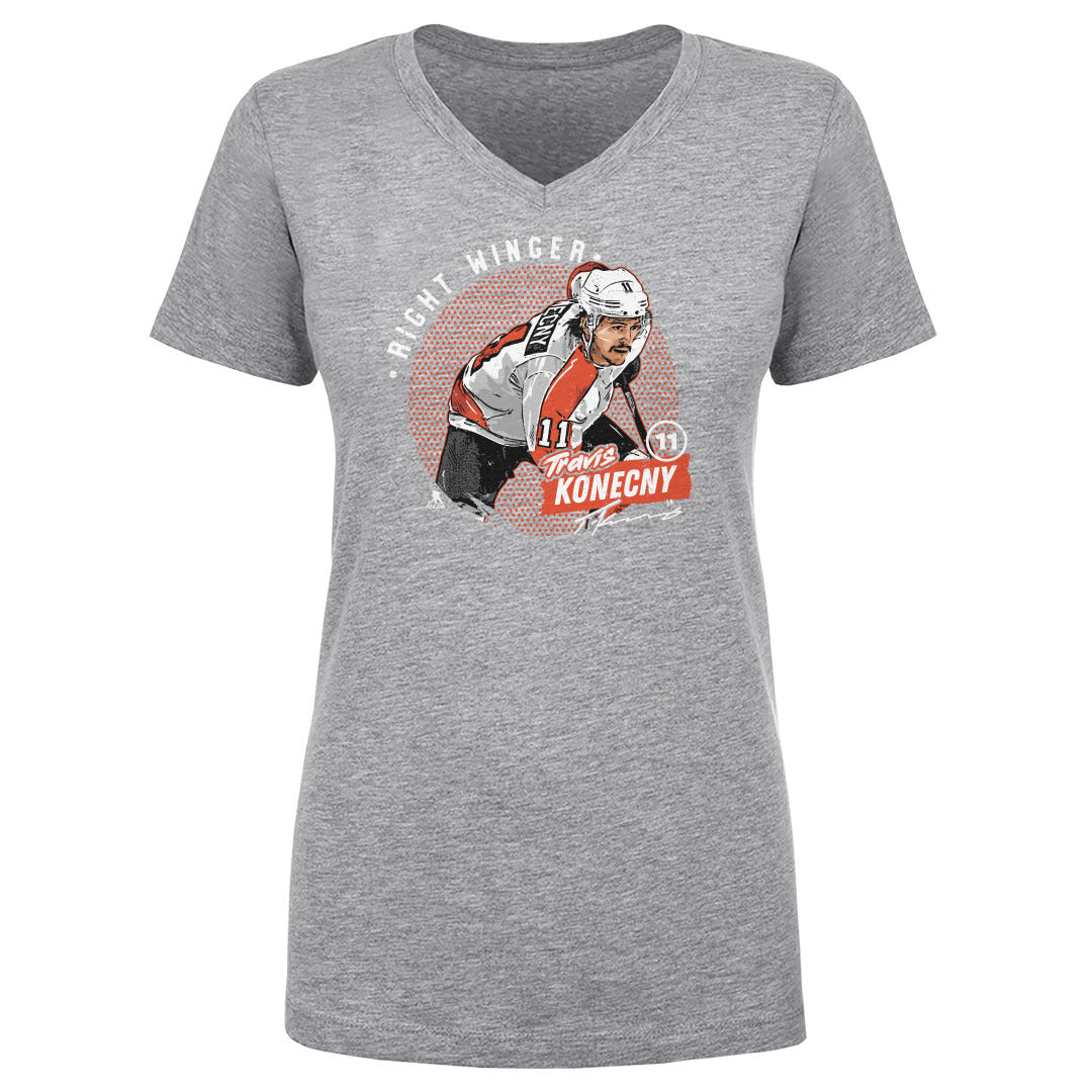 Travis Konecny Women's V-Neck T-Shirt | 500 LEVEL