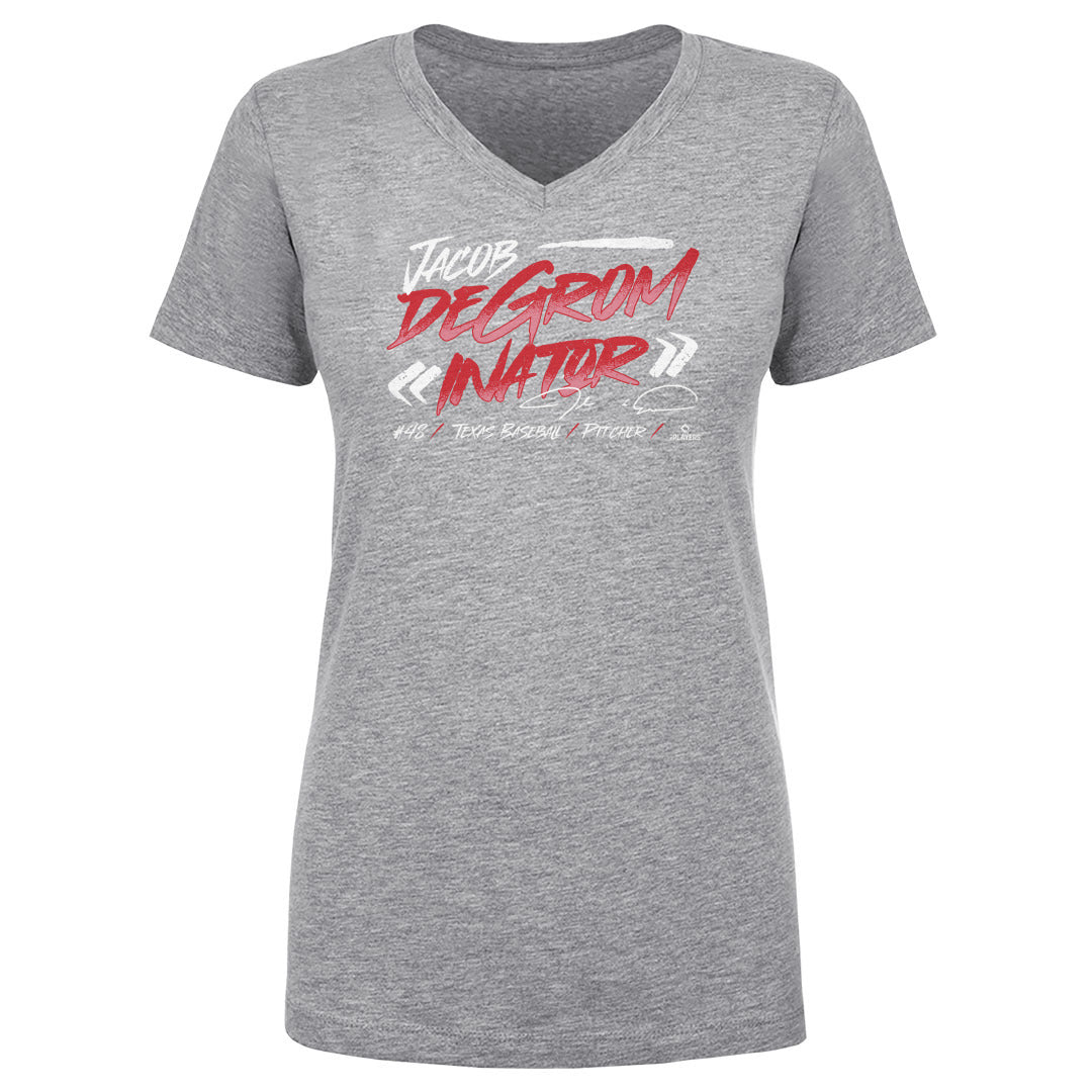 Jacob deGrom Women's V-Neck T-Shirt | 500 LEVEL