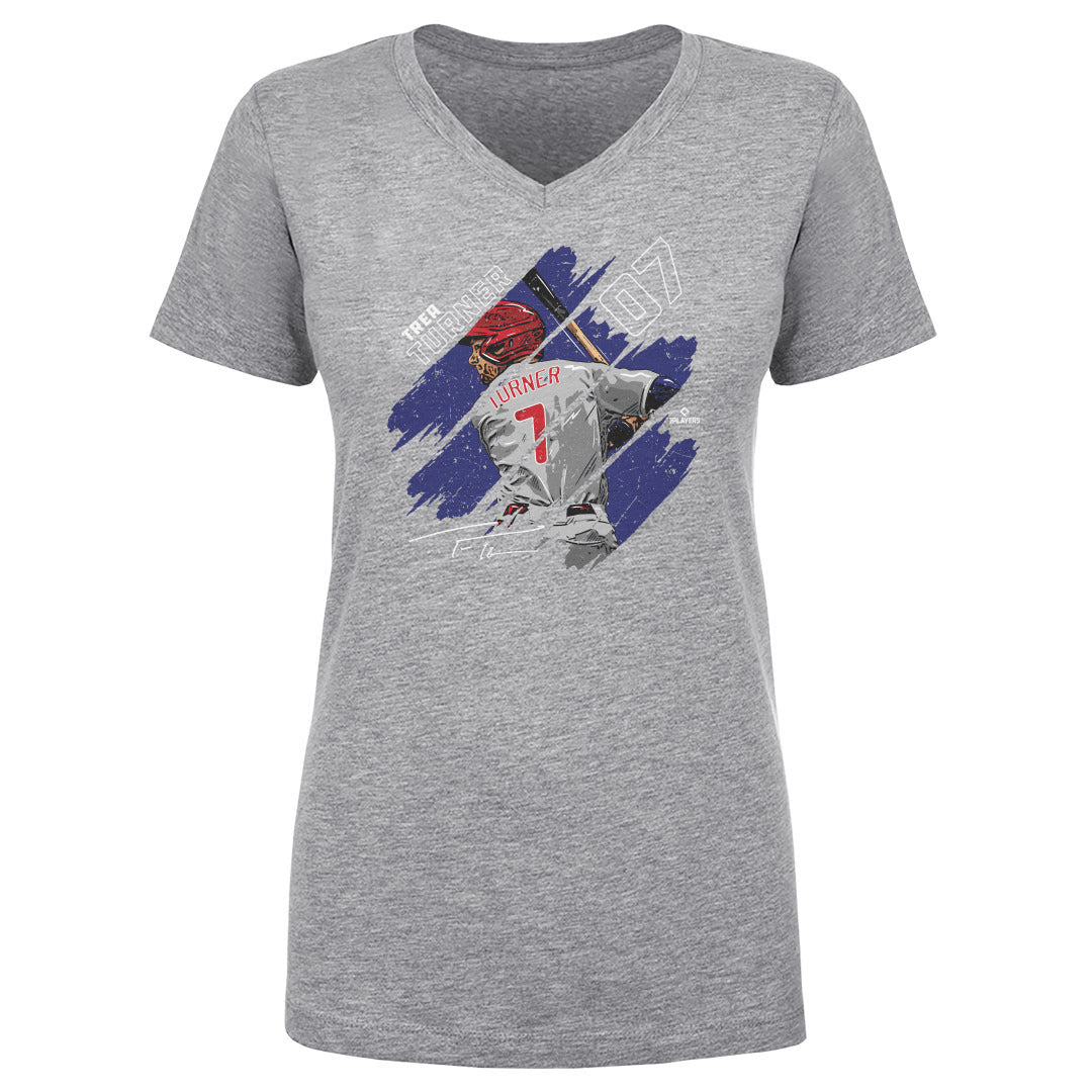 Trea Turner Women's V-Neck T-Shirt | 500 LEVEL