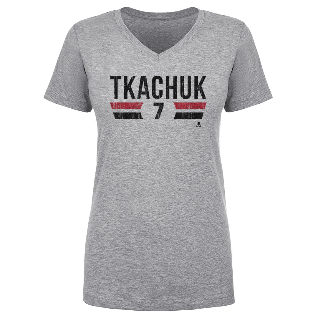 Brady Tkachuk Women's V-Neck T-Shirt | 500 LEVEL