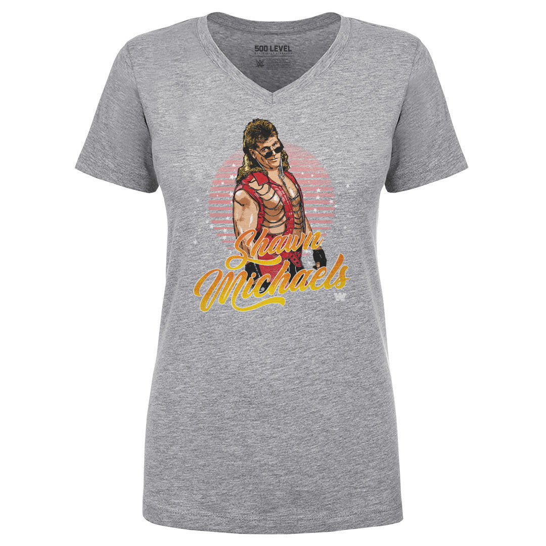 Shawn Michaels Women's V-Neck T-Shirt | 500 LEVEL