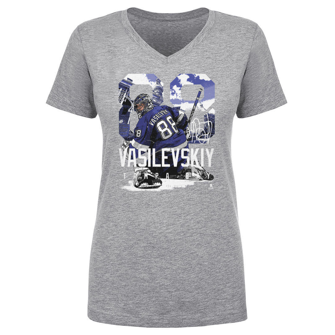 Andrei Vasilevskiy Women's V-Neck T-Shirt | 500 LEVEL