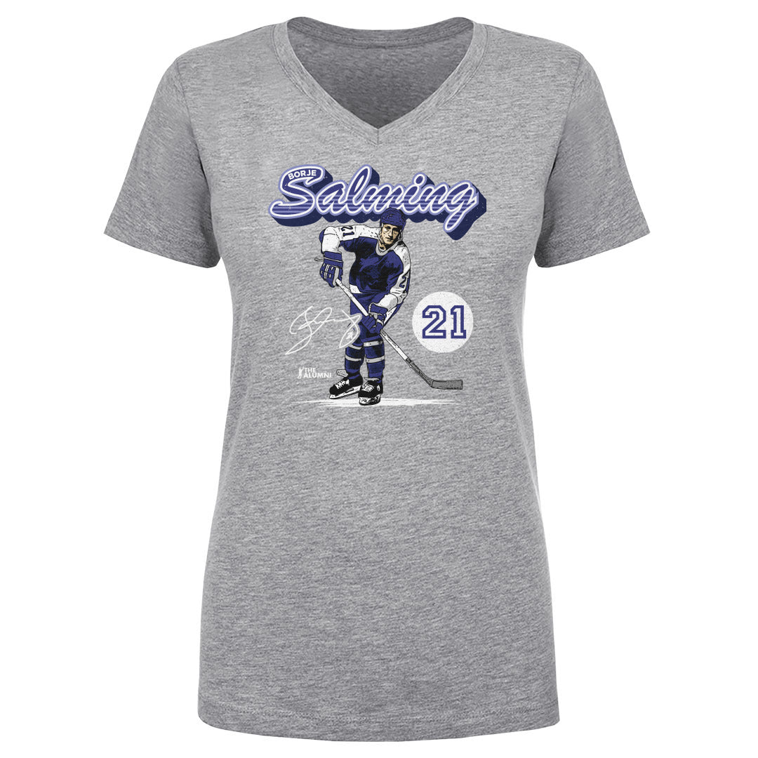 Borje Salming Women's V-Neck T-Shirt | 500 LEVEL