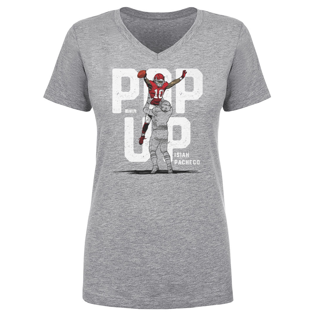 Isiah Pacheco Women's V-Neck T-Shirt | 500 LEVEL