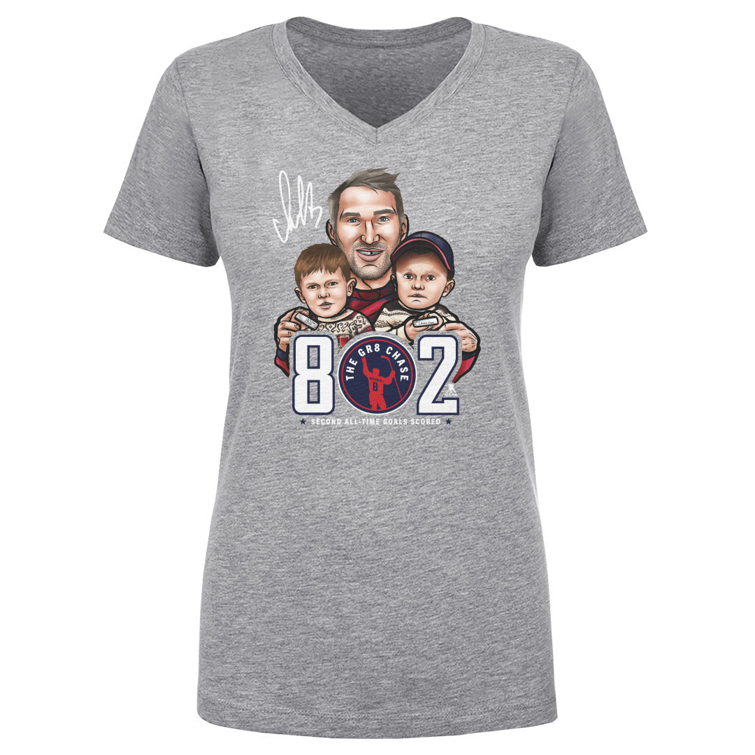 Alex Ovechkin Women's V-Neck T-Shirt | 500 LEVEL