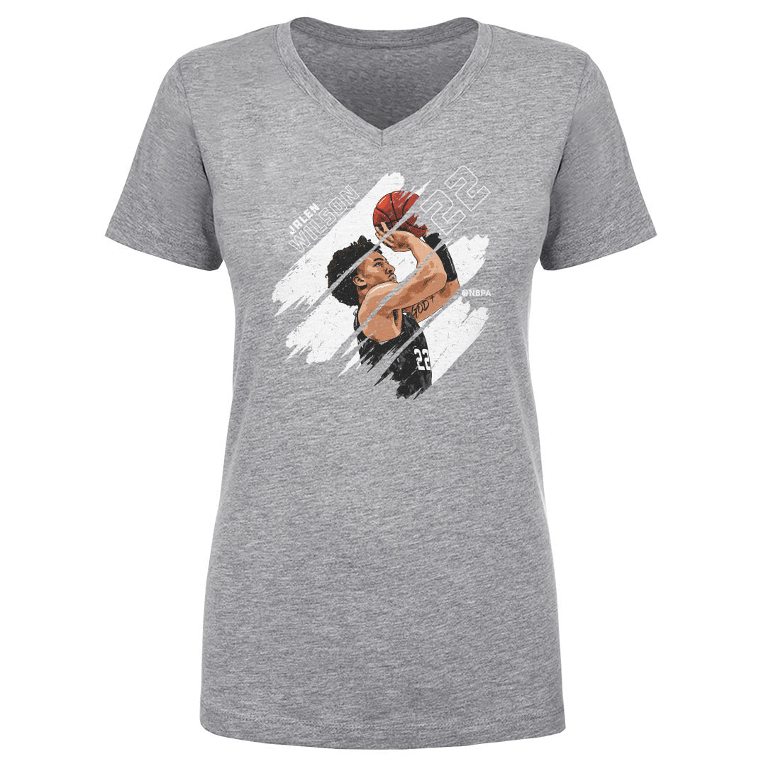 Jalen Wilson Women's V-Neck T-Shirt | 500 LEVEL
