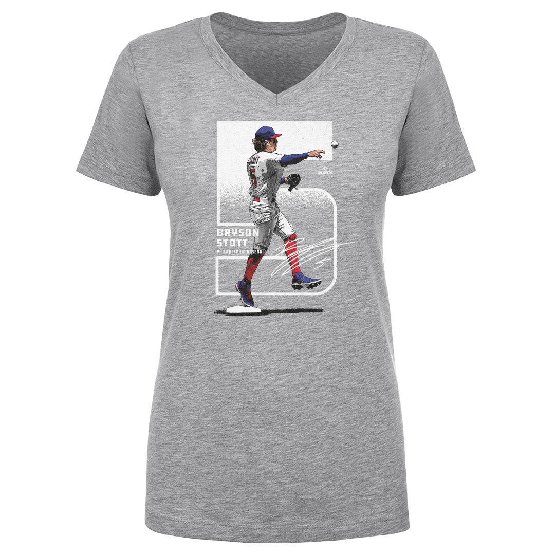Bryson Stott Women's V-Neck T-Shirt | 500 LEVEL