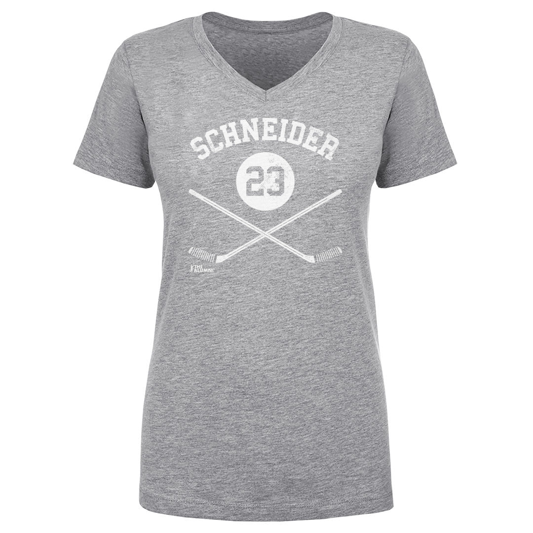 Mathieu Schneider Women's V-Neck T-Shirt | 500 LEVEL