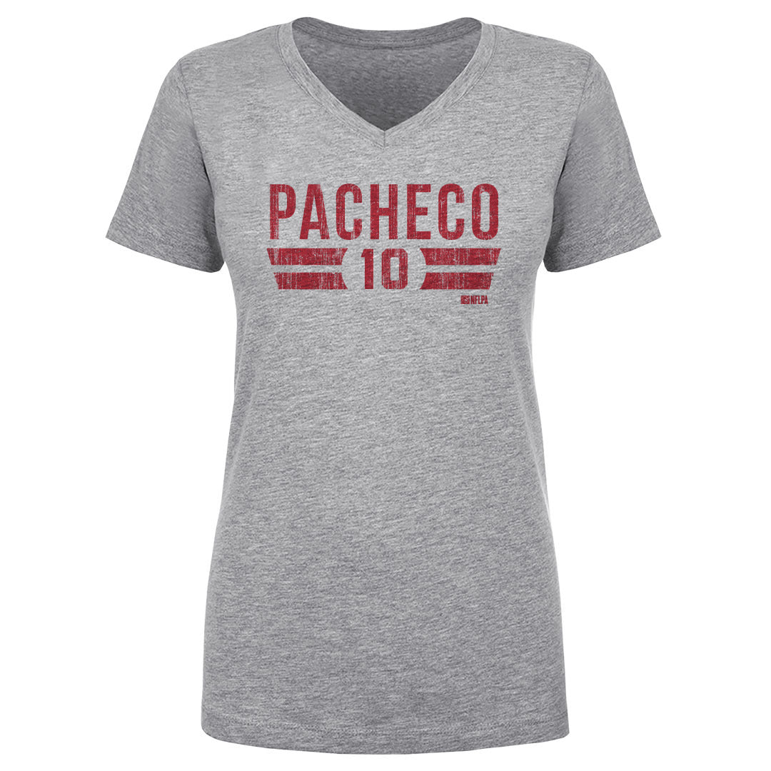 Isiah Pacheco Women's V-Neck T-Shirt | 500 LEVEL