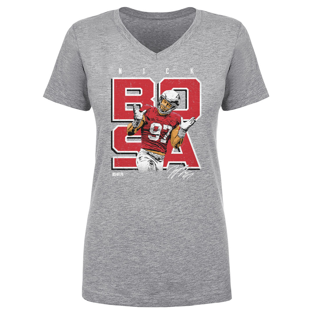 Nick Bosa Women's V-Neck T-Shirt | 500 LEVEL