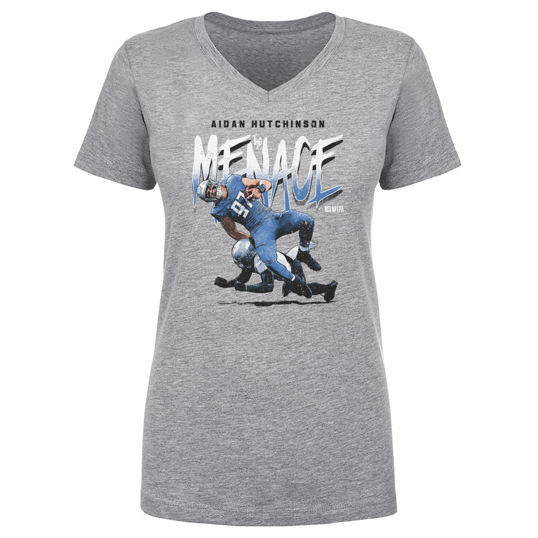 Aidan Hutchinson Women's V-Neck T-Shirt | 500 LEVEL