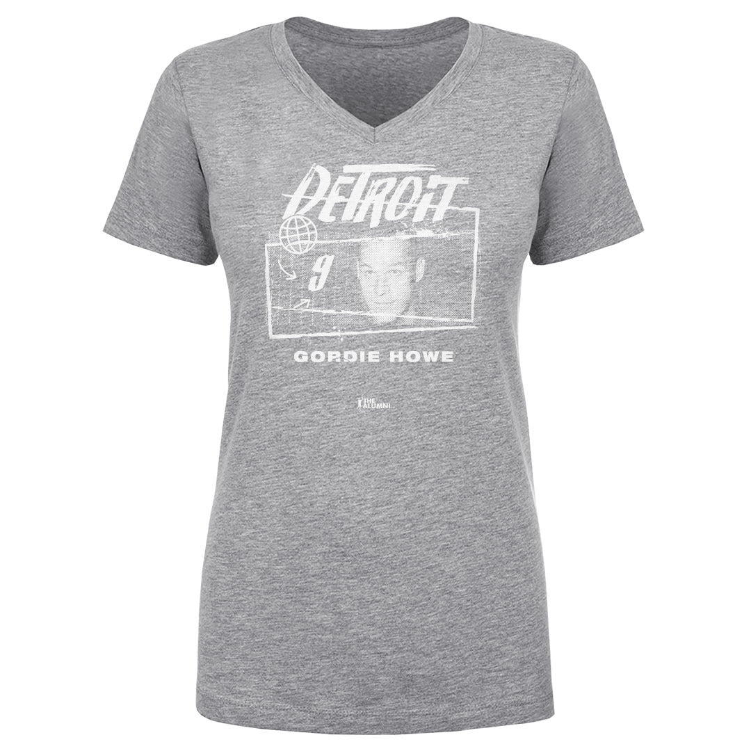 Gordie Howe Women's V-Neck T-Shirt | 500 LEVEL
