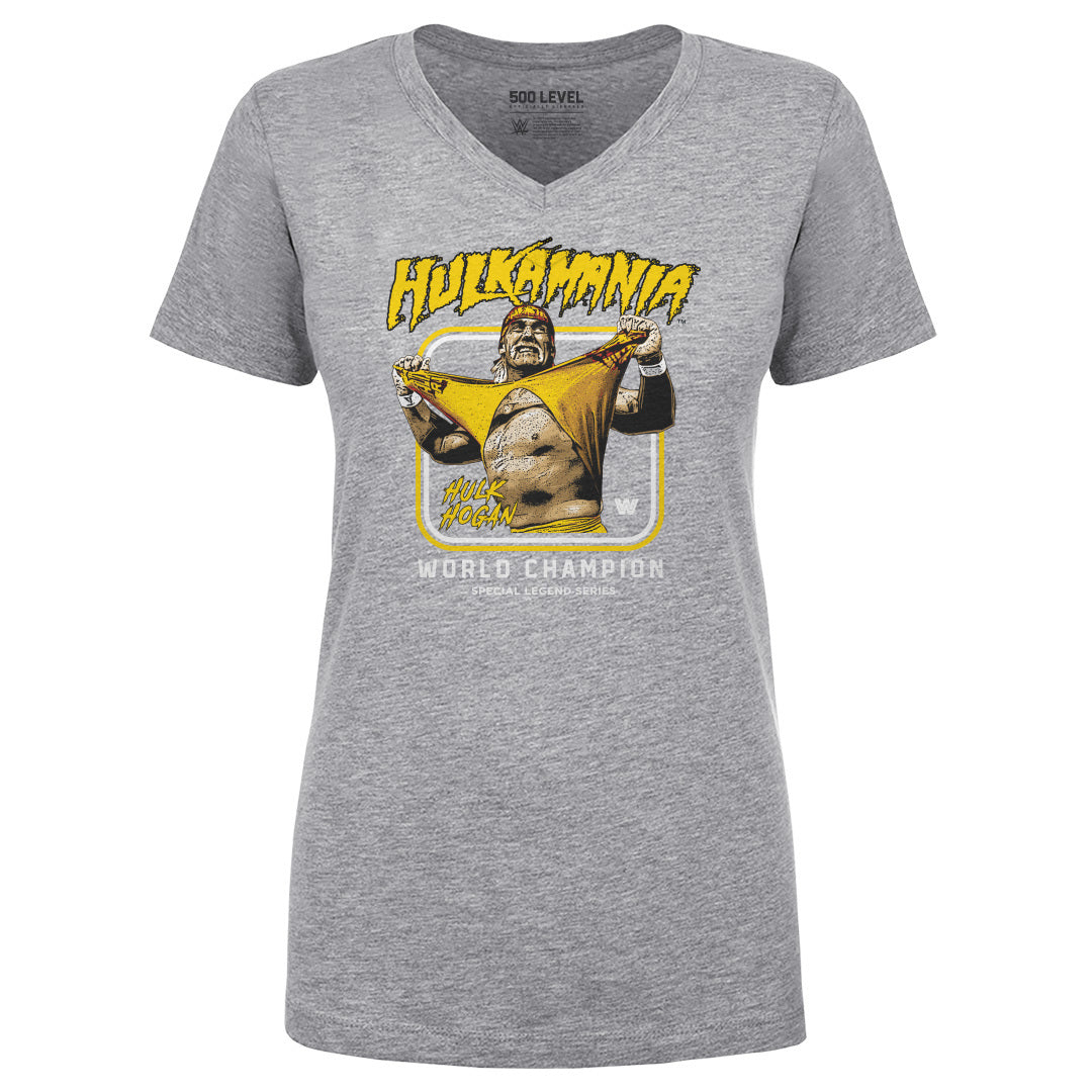 Hulk Hogan Women's V-Neck T-Shirt | 500 LEVEL