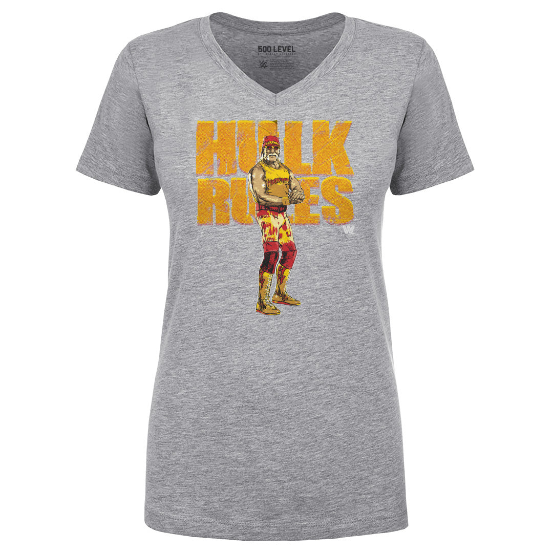 Hulk Hogan Women's V-Neck T-Shirt | 500 LEVEL