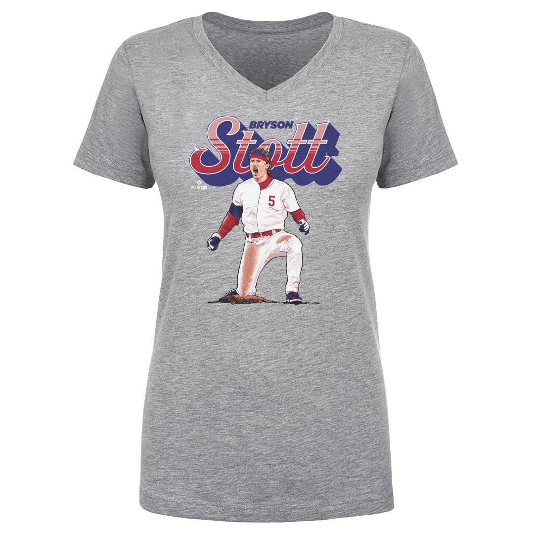 Bryson Stott Women's V-Neck T-Shirt | 500 LEVEL