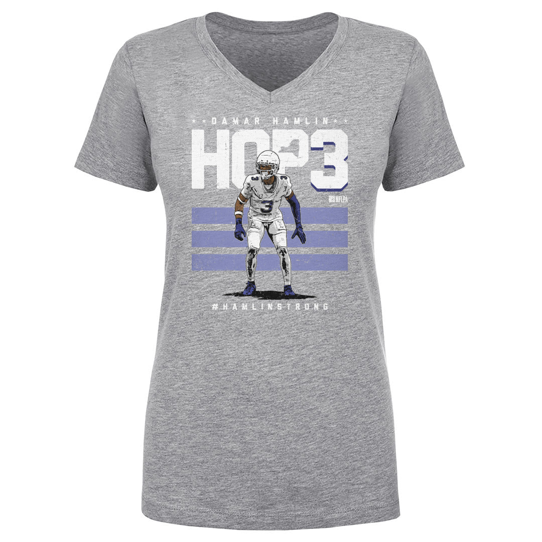 Damar Hamlin Women's V-Neck T-Shirt | 500 LEVEL