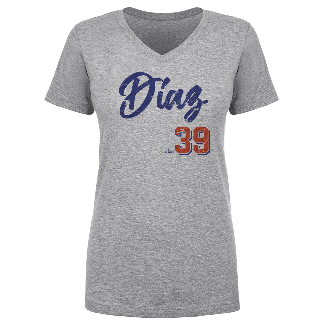 Edwin Diaz Women's V-Neck T-Shirt | 500 LEVEL