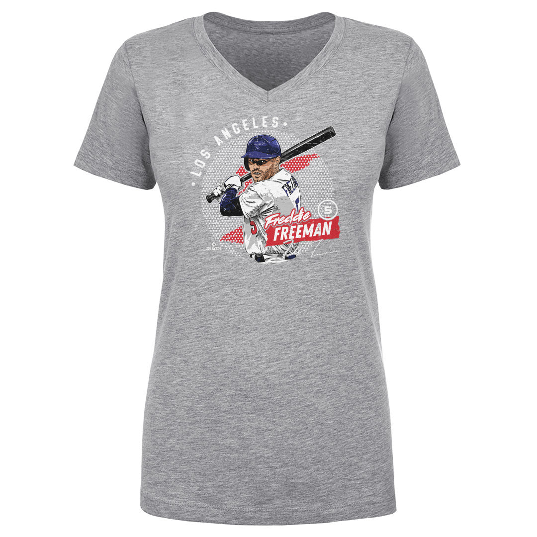 Freddie Freeman Women's V-Neck T-Shirt | 500 LEVEL