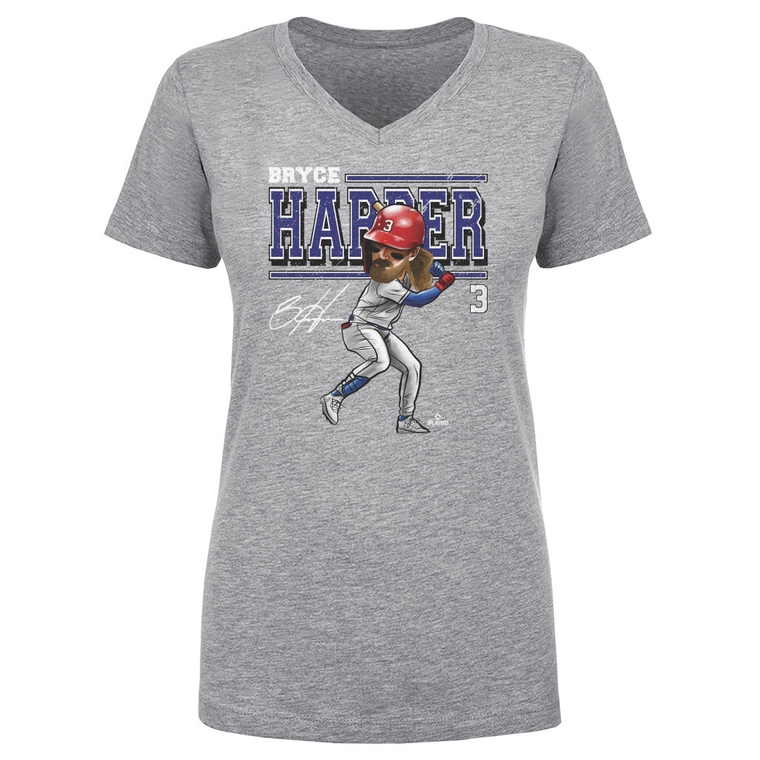 Bryce Harper Women's V-Neck T-Shirt | 500 LEVEL
