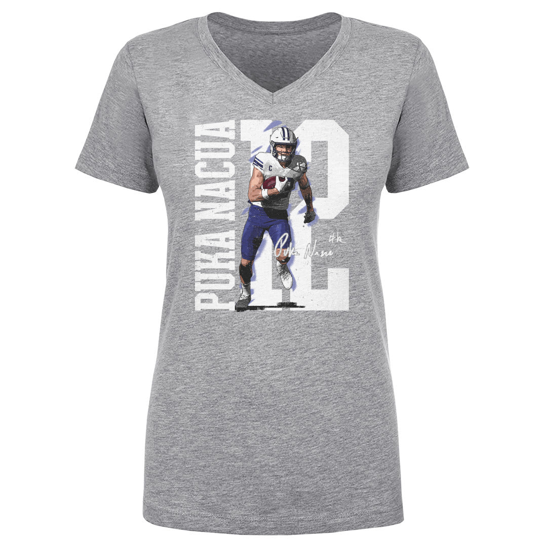 Puka Nacua Women's V-Neck T-Shirt | 500 LEVEL