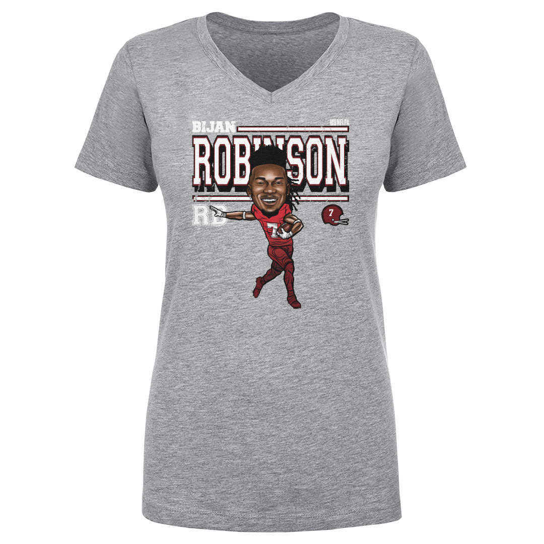 Bijan Robinson Women's V-Neck T-Shirt | 500 LEVEL