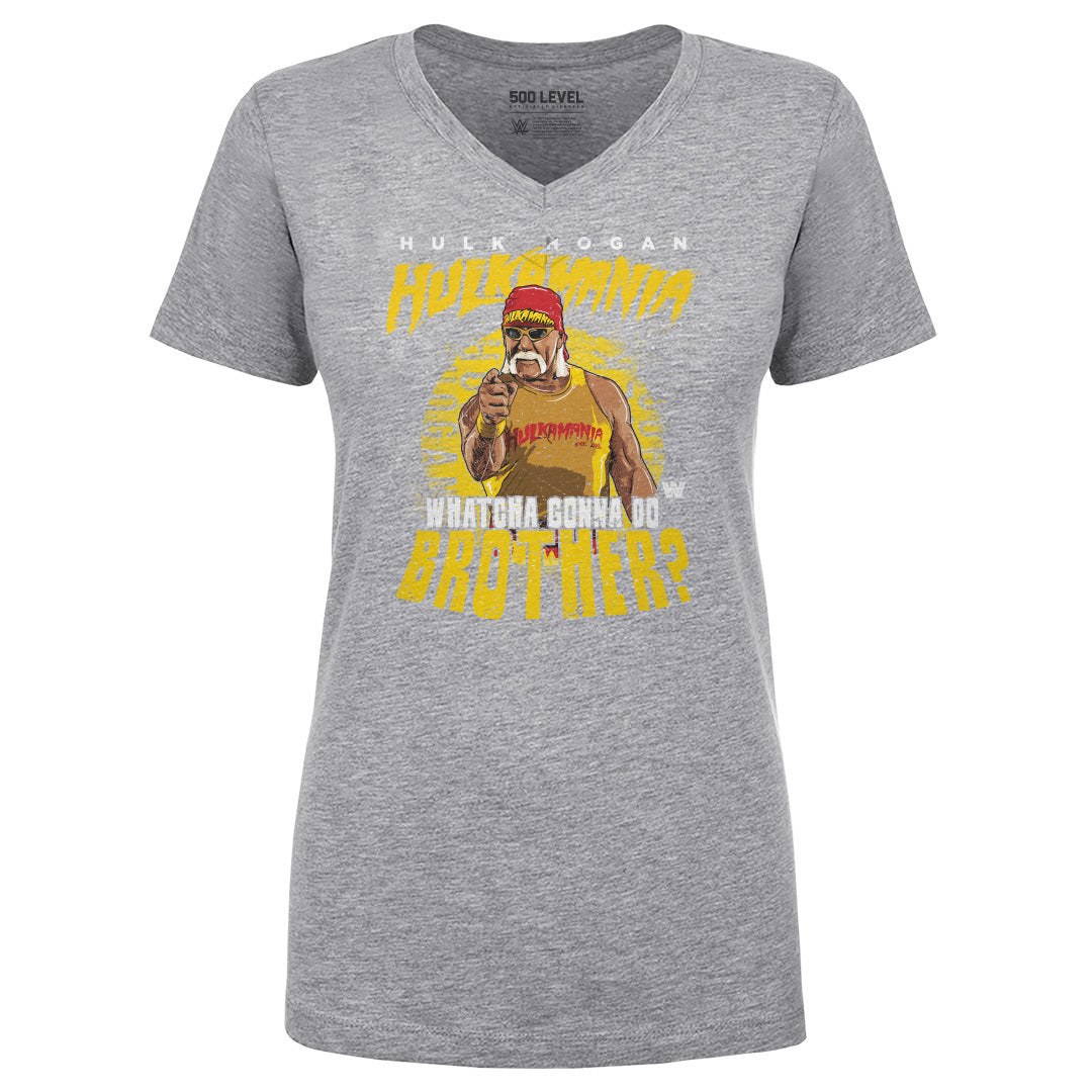 Hulk Hogan Women's V-Neck T-Shirt | 500 LEVEL
