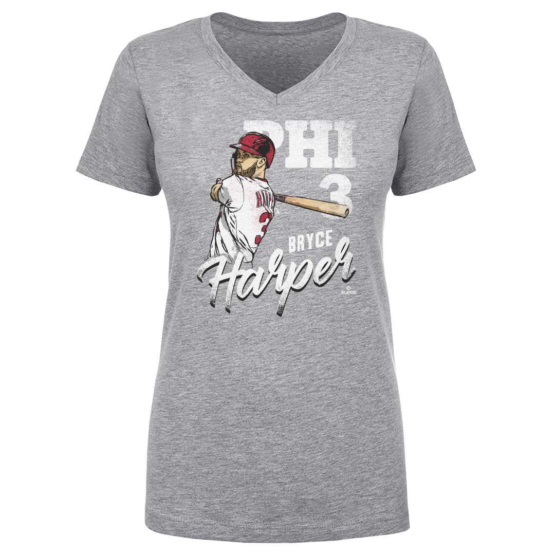 Bryce Harper Women's V-Neck T-Shirt | 500 LEVEL