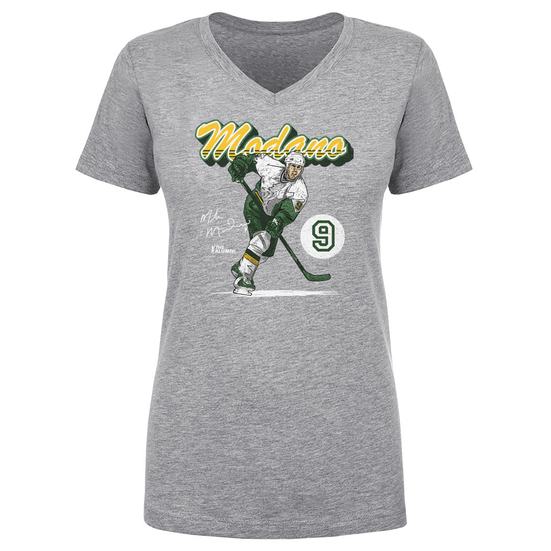 Mike Modano Women's V-Neck T-Shirt | 500 LEVEL