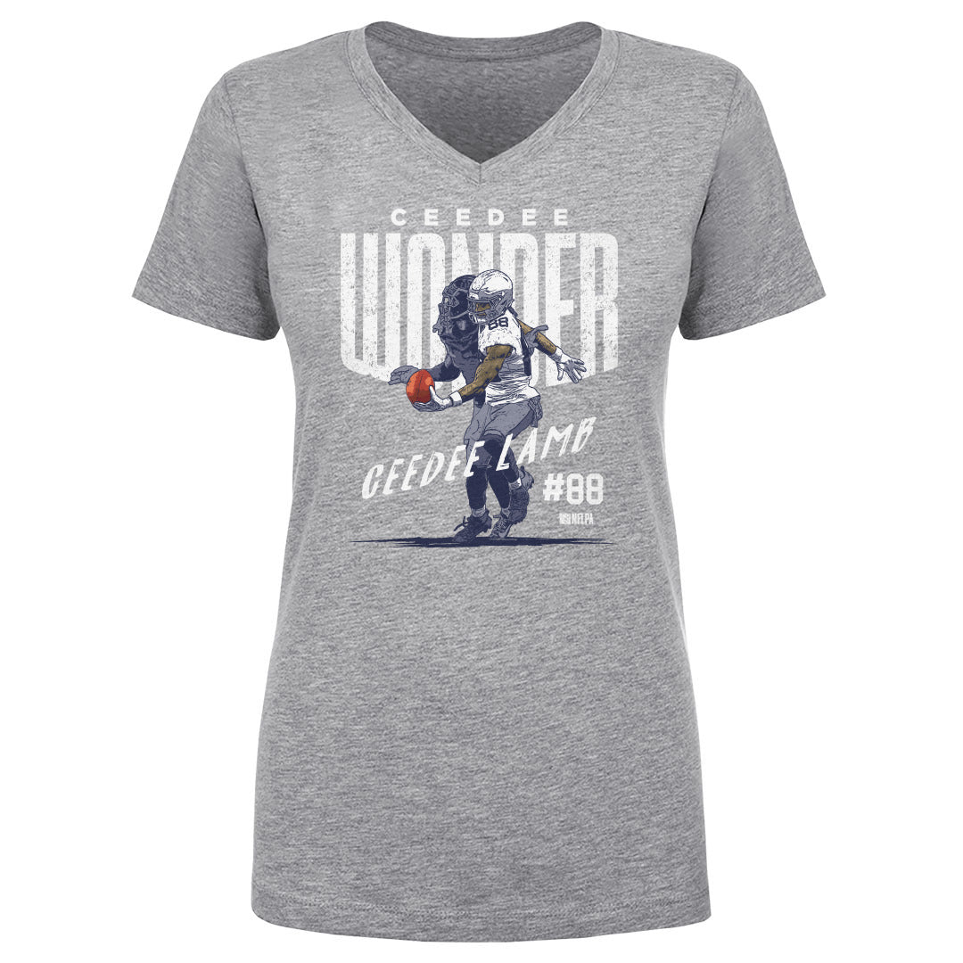 CeeDee Lamb Women's V-Neck T-Shirt | 500 LEVEL