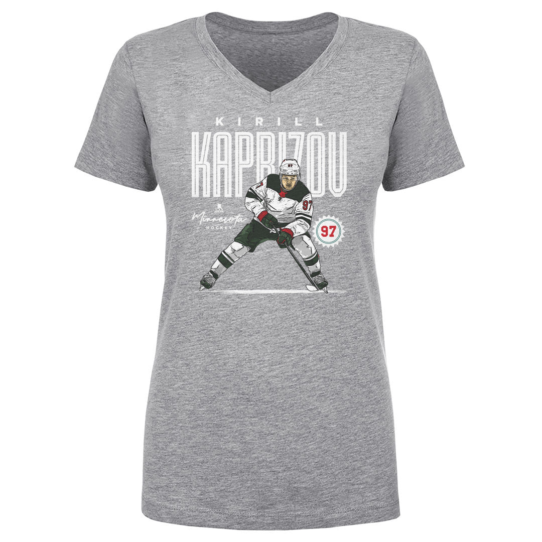 Kirill Kaprizov Women's V-Neck T-Shirt | 500 LEVEL