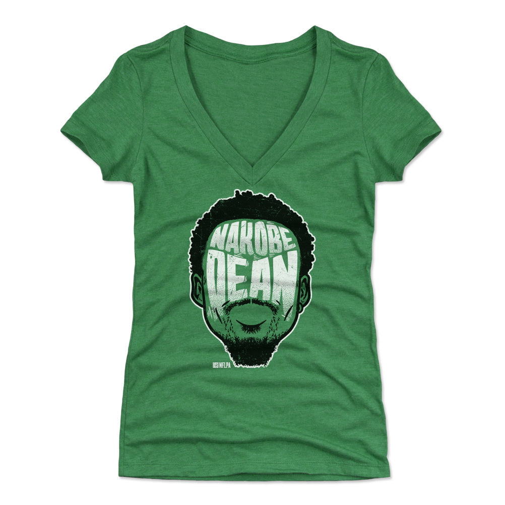 Nakobe Dean Women's V-Neck T-Shirt | 500 LEVEL
