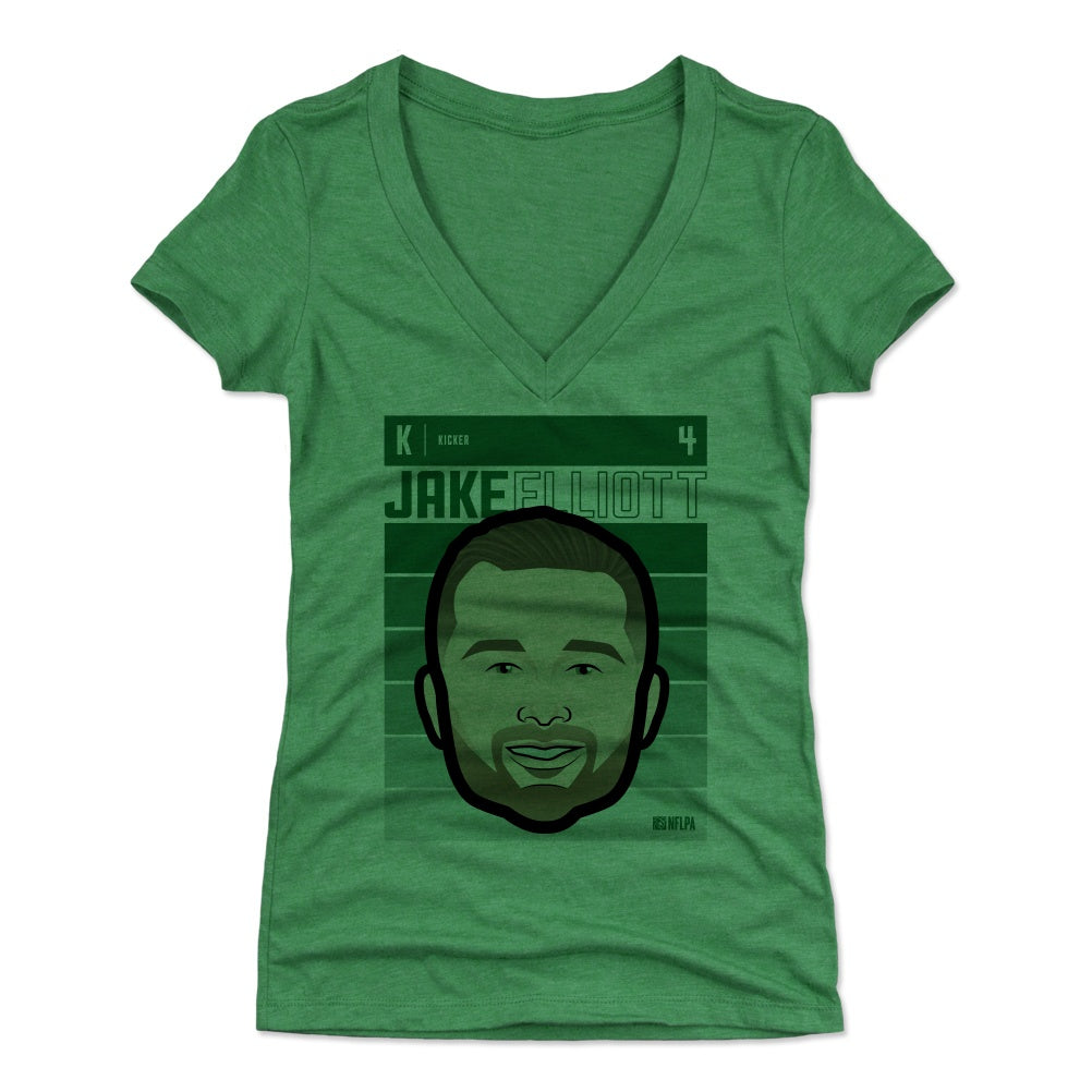 Jake Elliott Women's V-Neck T-Shirt | 500 LEVEL