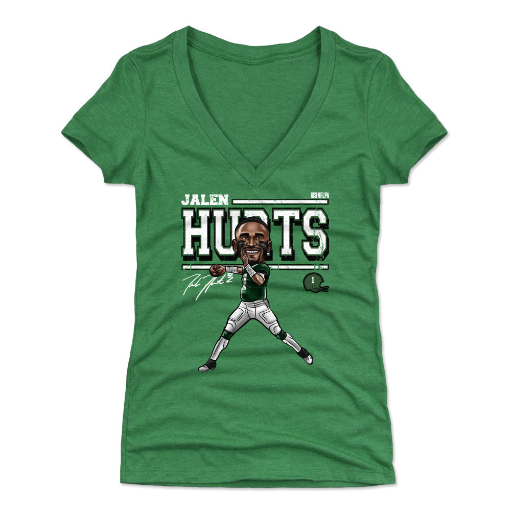 Jalen Hurts Women's V-Neck T-Shirt | 500 LEVEL