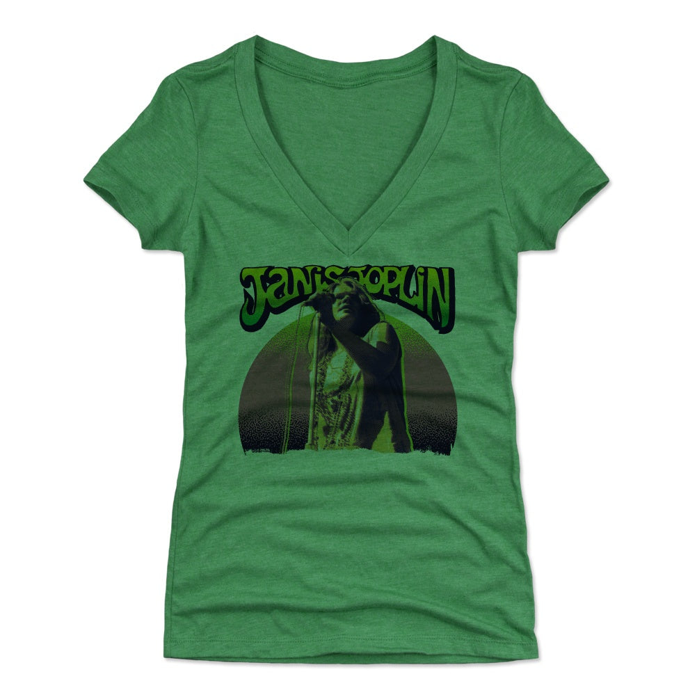 Janis Joplin Women's V-Neck T-Shirt | 500 LEVEL