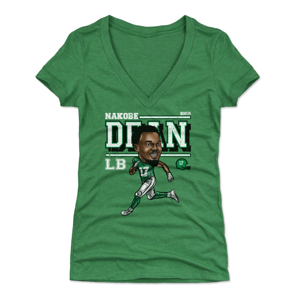 Nakobe Dean Women's V-Neck T-Shirt | 500 LEVEL