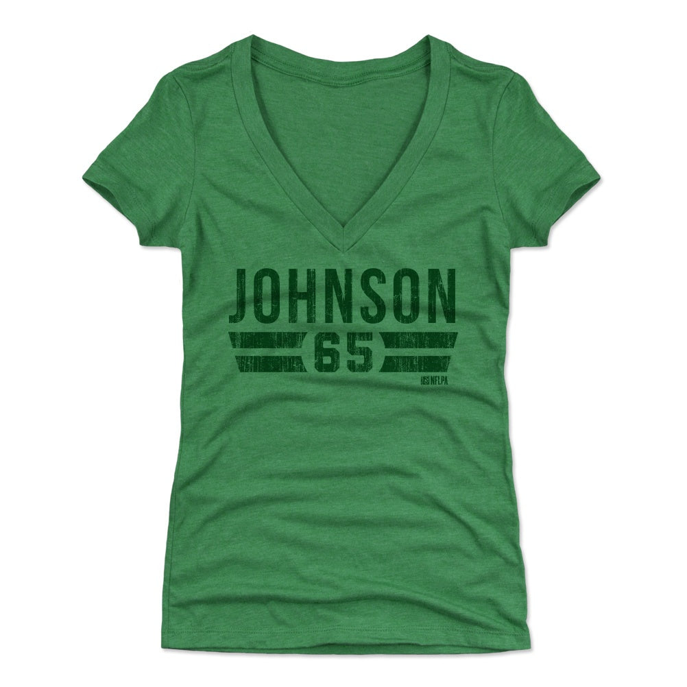 Lane Johnson Women's V-Neck T-Shirt | 500 LEVEL