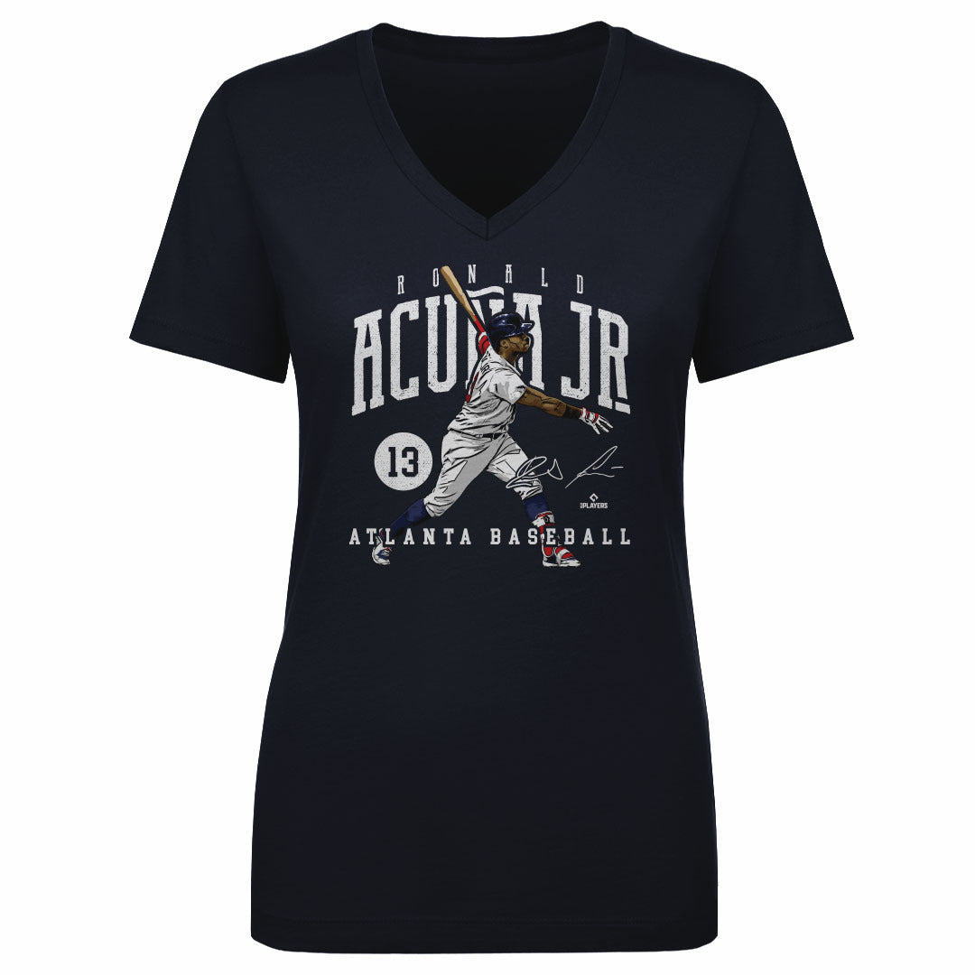 Ronald Acuna Jr. Women's V-Neck T-Shirt | 500 LEVEL