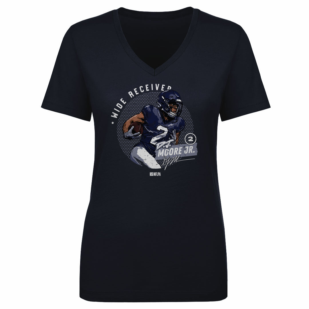 D.J. Moore Women's V-Neck T-Shirt | 500 LEVEL