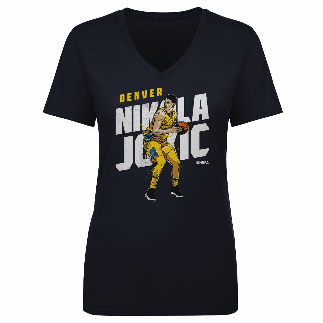Nikola Jokic Women's V-Neck T-Shirt | 500 LEVEL