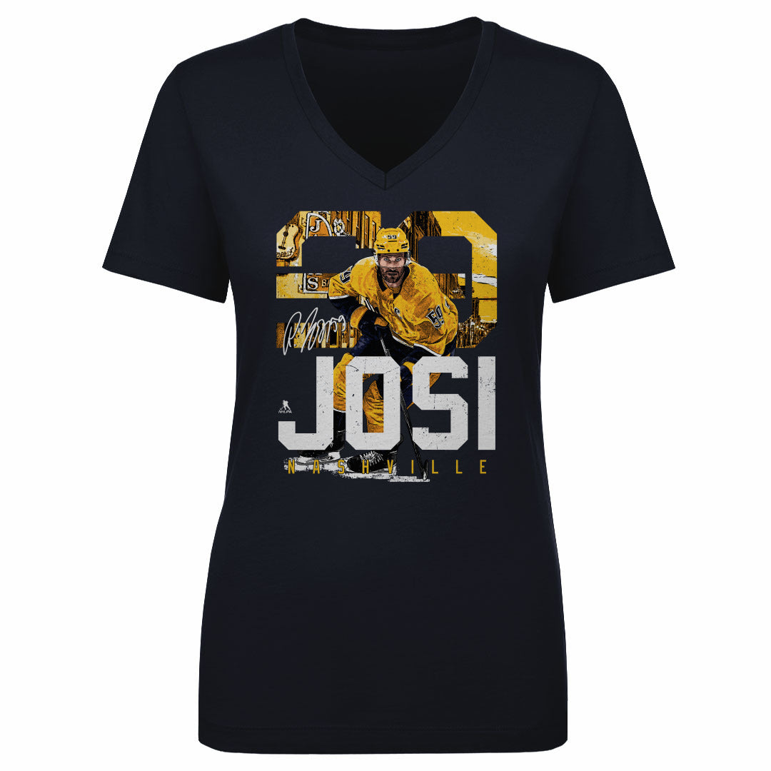 Roman Josi Women's V-Neck T-Shirt | 500 LEVEL