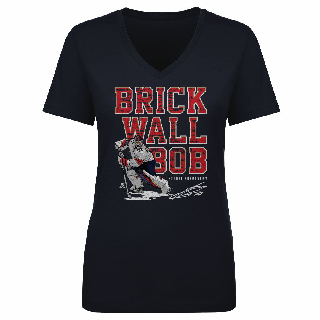 Sergei Bobrovsky Women's V-Neck T-Shirt | 500 LEVEL