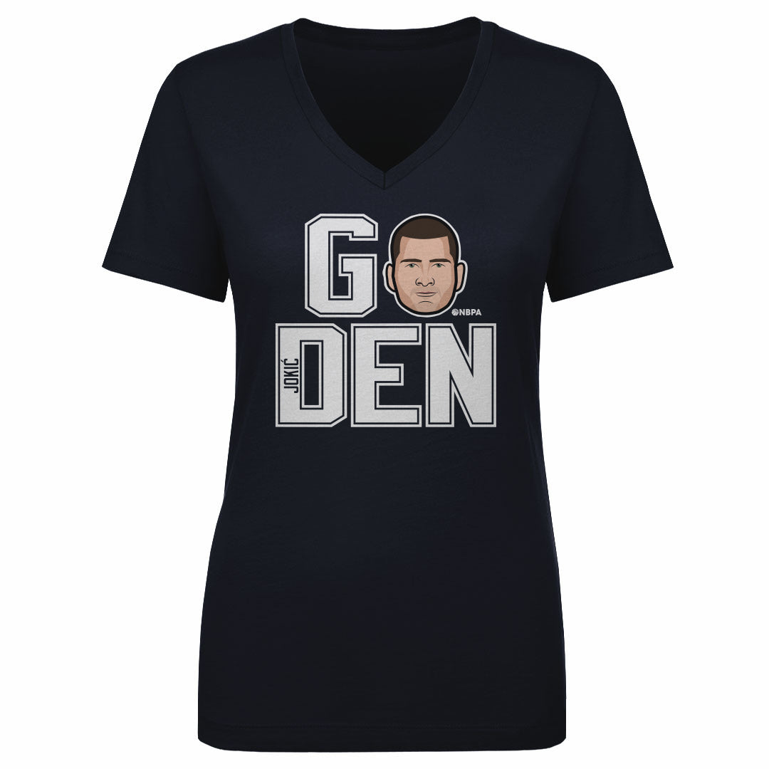 Nikola Jokic Women's V-Neck T-Shirt | 500 LEVEL