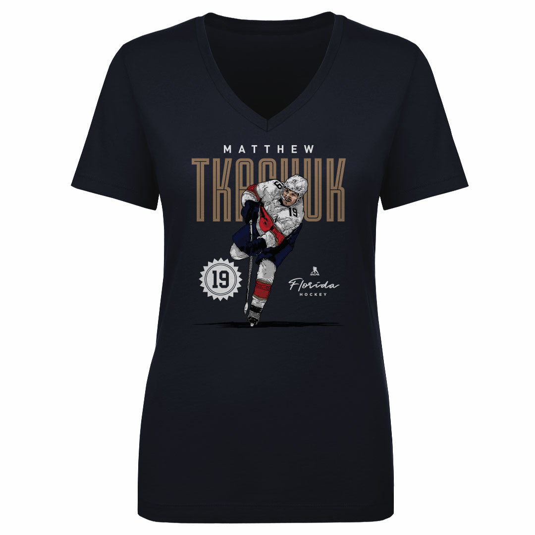 Matthew Tkachuk Women's V-Neck T-Shirt | 500 LEVEL